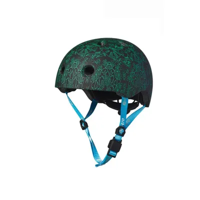 Micro Kaciga Mandala Green-Blue M, Crno-zelena