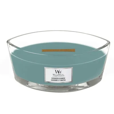 Woodwick Mirisna svijeća Classic Evergreen Cashmere, elipsa
