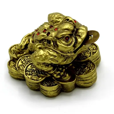 Feng Shui tronoga žaba 913-1319, Zlatna