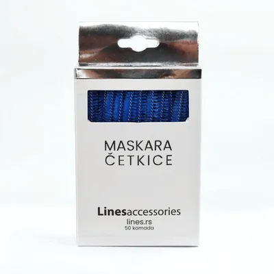 Lines Maskara češljić, 50 komada, Plava