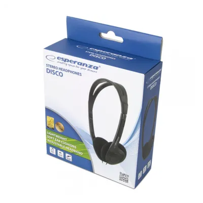 Esperanza Slušalica stereo audio DISCO EH119, Crne
