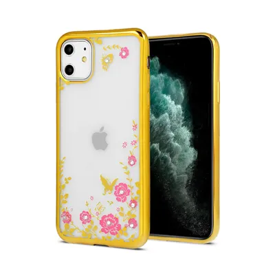 Zadnja maska diamond flower za iPhone 12 PRO MAX, Providna