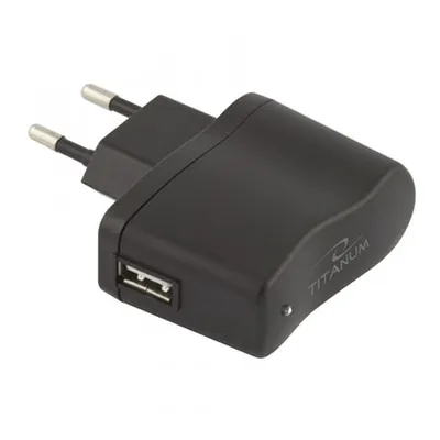 TITANUM USB punjaci + microUSB kabl, Crni