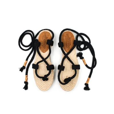Intuitiva Ženske sandale Rope Sandalitos, Crne