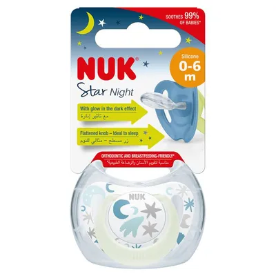 NUK Duda star sa kutijicom 0-6mj, Bijela