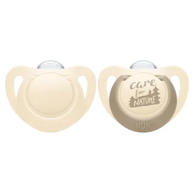 NUK For Nature duda 2komada 18-36mj, Smeđe boje
