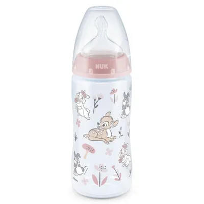 NUK Bočica fc + sa indikatorom temperature 300ml Bambi, Roze
