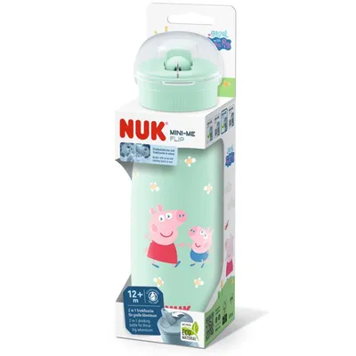 NUK Mini-Me Flip boca za piće 450ml 12+m Peppa Pig, Zelena