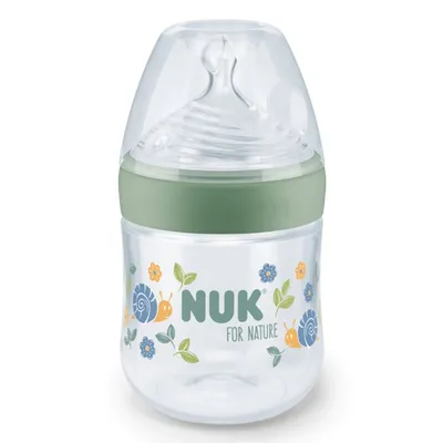 NUK For Nature Bočica sa indikatorom temperature PP 150 ml, Zelena