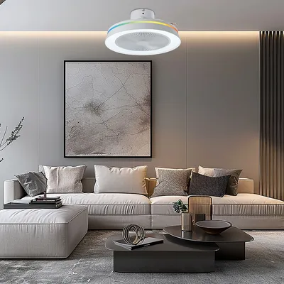 Mass-light Plafonjera LED sa ventilatorom Houston ML-24 35W, Bijela