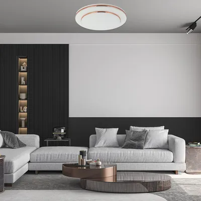E-light Plafonjera LED Maria, 18W, Bijelo-rose gold