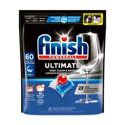 Finish tablete za pranje posuđa Quantum Ultimate Regular, 60 komada