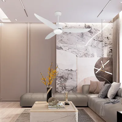 MASS-light Luster LED sa ventilatorom Bratton ML-2066, Bijeli
