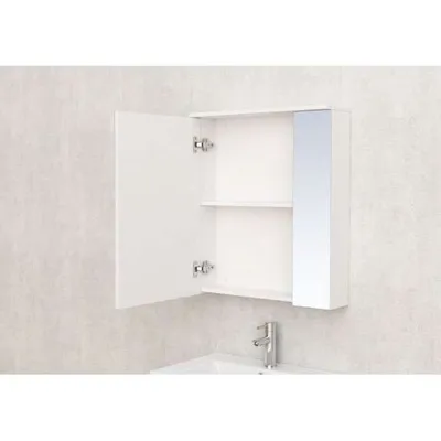 Inter Ceramic Zidni kupaonski ormarić s ogledalom Monca, 60x17x70 cm, Bijeli