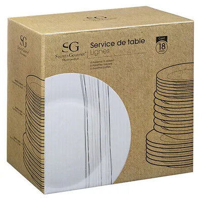 SG Set tanjura Lignes, 18 komada