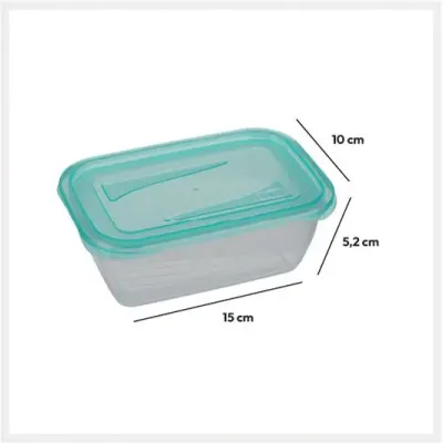 Five Posuda za hranu, 0.5 l, 5 Komada, 15x10x5.2 cm