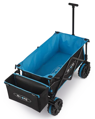 Micro Sklopivi transportni vagon Deluxe Pro, Crno-plavi