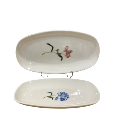 Milleryt Set ovala Botanica buenos, 2 komada, Bijeli