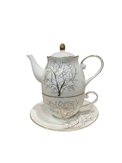 Milleryt Set čajnik i šolja Vadi, 250 ml, Bijeli