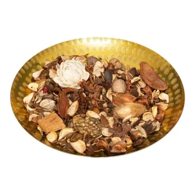 Atmosfera Dekorativna posuda Jasmin MTL Tray Pot Pou 187624B, Smeđa