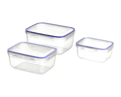 Fora Set posuda za hranu Set posuda za hranu Lock & Safe Box R, (0,4+1,4+2,3L), 3 komada