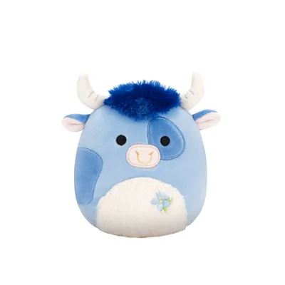 Squishmallows Plišana igračka Bik Bermayeh, Spring, 12cm, Plava