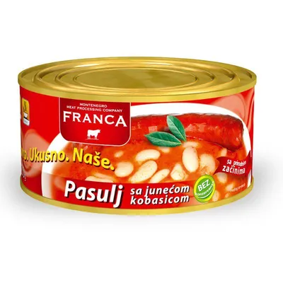 Franca Grah sa junećom kobasicom, 400 g