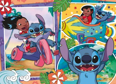 Lisciani Eco puzzle Disney Stitch, Dvostrane, 60 dijelova