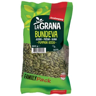 EuroCompany99 Sjemenka bundeve jezgra suho pržena slana Family Pack La GRANA, 300 g