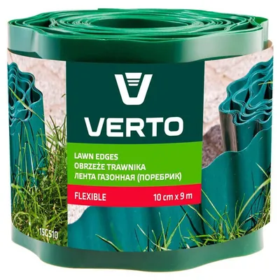 Verto Vrtna Fleksibilna Ograda 15G510, 10 cm x 9 m, Zelena