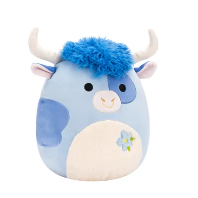 Squishmallows Plišana igračka Bik Bermayeh, Spring, 30cm, Plava