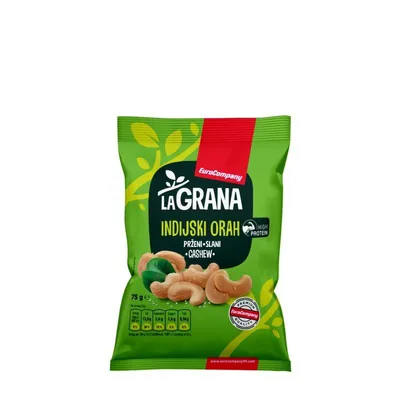 EuroCompany99 Indijski oraščić prženi slani, 75 g