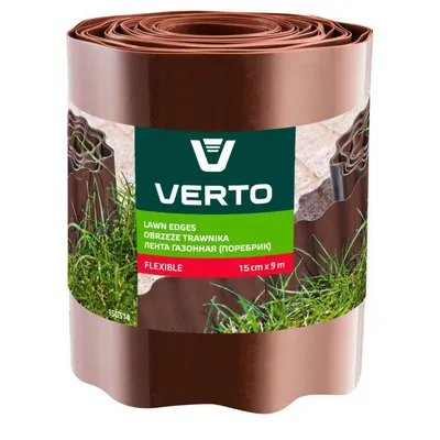 Verto Vrtna Fleksibilna Ograda 15G514, 15 cm x 9 m, Smeđa