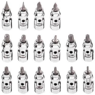 Neo Set nasadnih zglobnih ključeva 08-714, 1/4", 16 kom