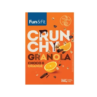 Fun&Fit Granola Crunchy čoko naranča, 250 g
