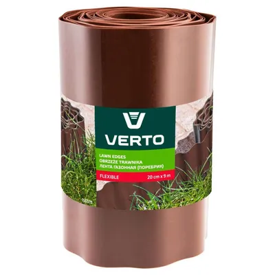 Verto Vrtna Fleksibilna Ograda 15G515, 20 cm x 9 m, Smeđa