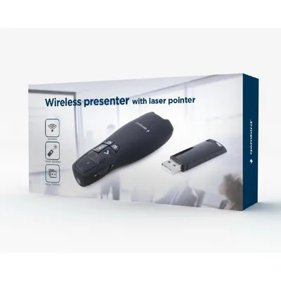 Gembird Prezenter + crveni laserski pokazivač WP-L-12