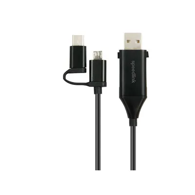 Speedlink USB adapter kabl SL-180022-BK, 4 u 1 USB-C, OTG, 1m HQ