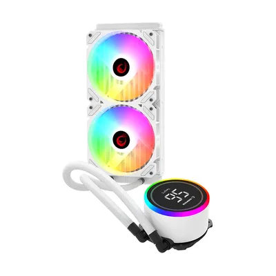 Rampage CPU hladnjak AIO Liquid Helios C15 40917, 12cm, Fan Temperature Display, Intel LGA1700/AMD AM5 ARGB, 240mm, Liquid Cooling CPU Fan
