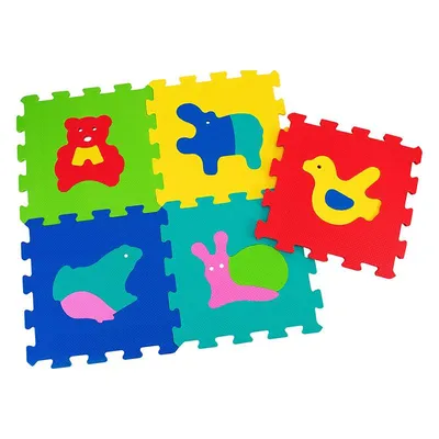 GLOBO Mekane puzzle slike 5kom, Šarene