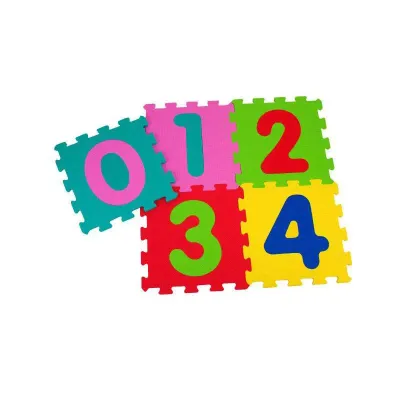 GLOBO Mekane puzzle brojevi 5kom, Šarene