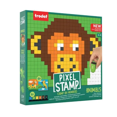 Trodat Edukativna igra sa pečatima Pixel Stamp, Životinje