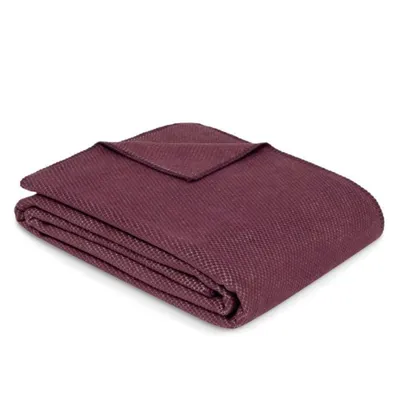 Ibena Deka Uni Struktur Charlotte, 140x200 cm,  Bordo