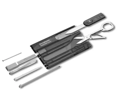 Victorinox Swiss card onyx transl, Crna