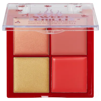 Revolution Paleta rumenila i hajlajtera Sweet Chilli, 4 x 2.8 g