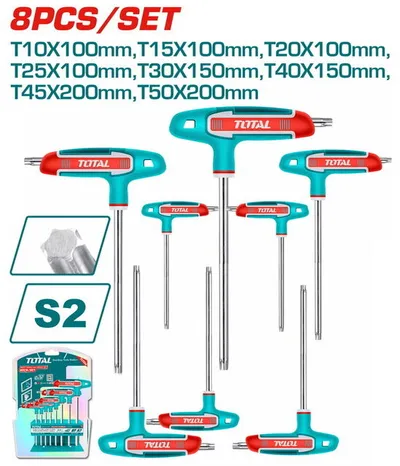 Total Tools Set Torx ključeva s T-ručkom
