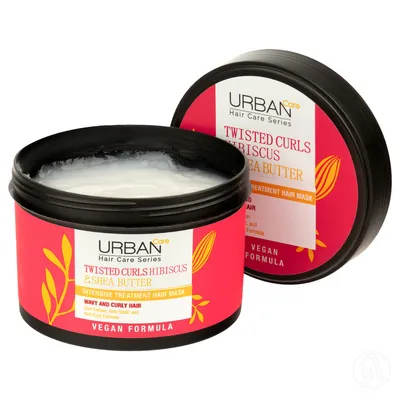 Urban care Maska za negu kovrdžave kose hibiskus i šea puter, 230 ml