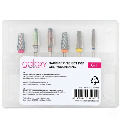 Galaxy Set karbidnih nastavaka za električnu turpiju, 6 kom
