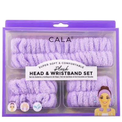 Cala Set traka za kosu i zglobove Lavender
