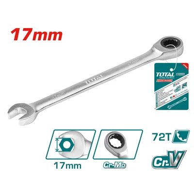 Total Tools Mikro ključ, 17 mm, Plavi